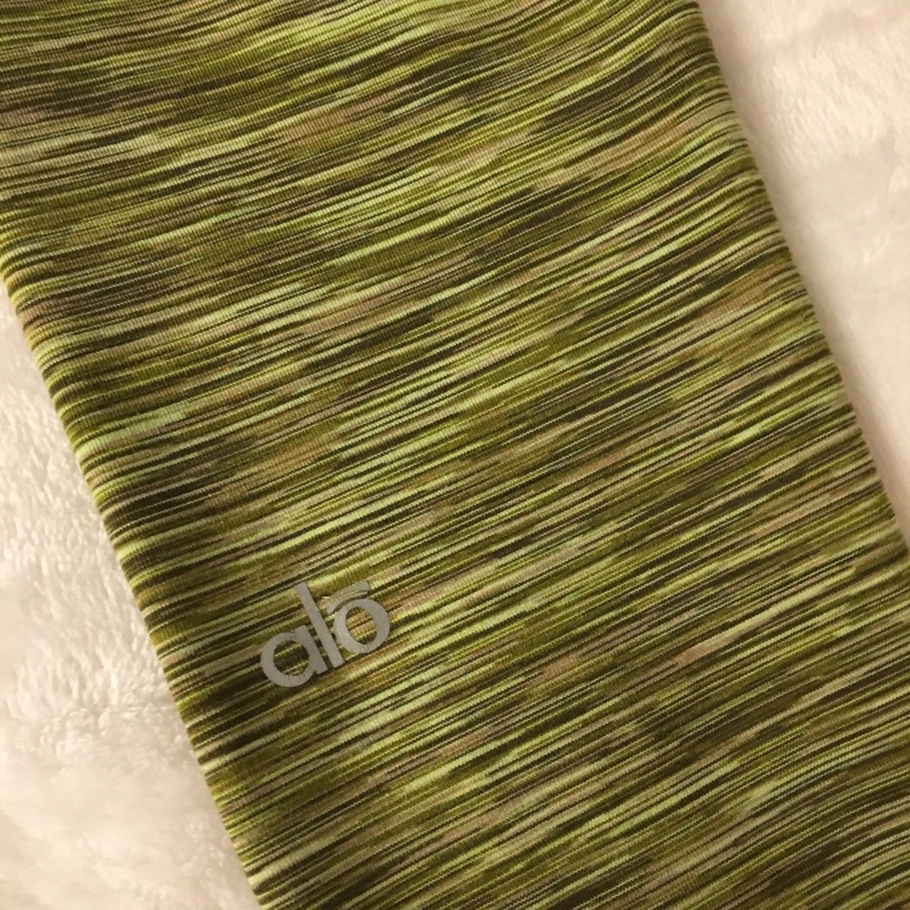 Alo Yoga Leggings green/tan Heather XS